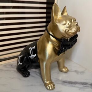 Coco Chanel Art French Bulldog Statue